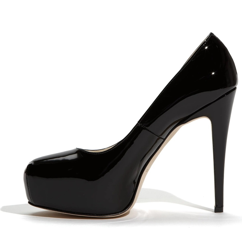 Brian Atwood Black Patent Leather Pumps